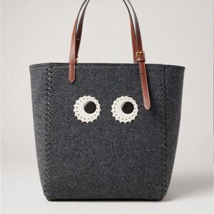 Anya Hindmarch Small Eyes wool tote bag